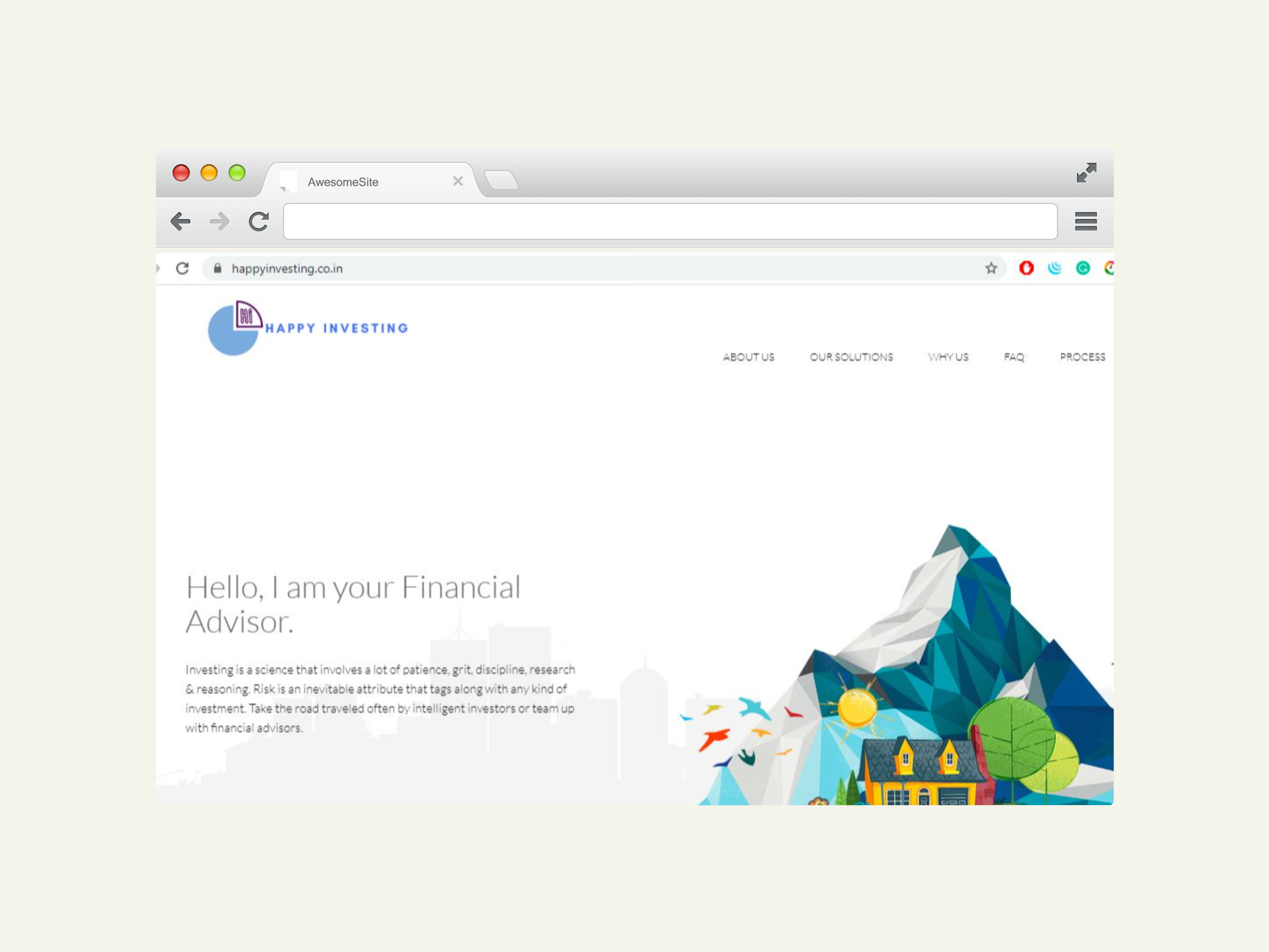 Website for Financial advisor